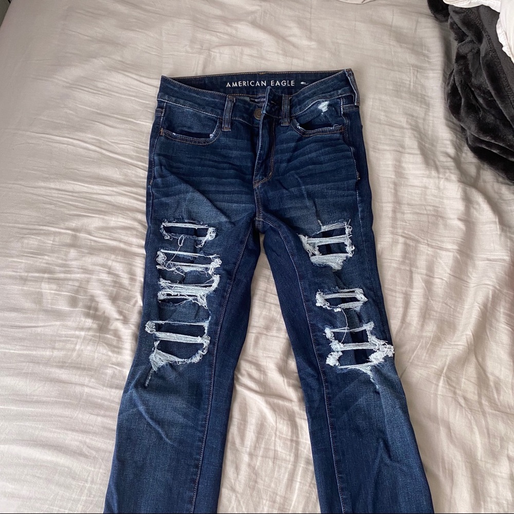 Dark wash american eagle jeans